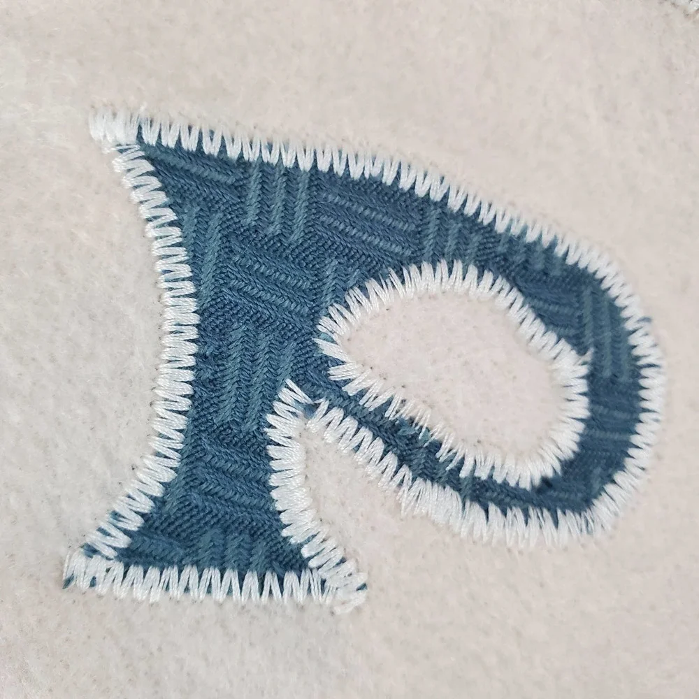Peace Dove Embroidered Fringe Wall Door Hanging Fabric Blue Decor